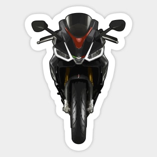 RS660 Bike Front View Illustration Sticker